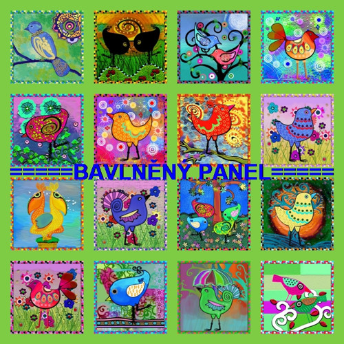 Bavlněný panel /i na pexeso/ 35 x 35 cm
