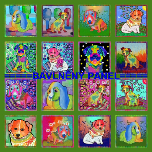 Bavlněný panel /i na pexeso/ 35 x 35 cm