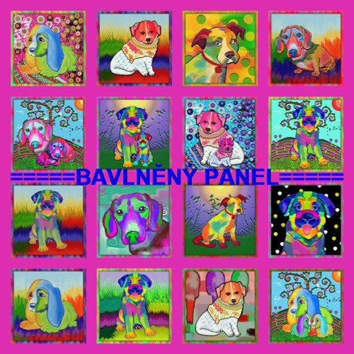 Bavlněný panel /i na pexeso/ 35 x 35 cm
