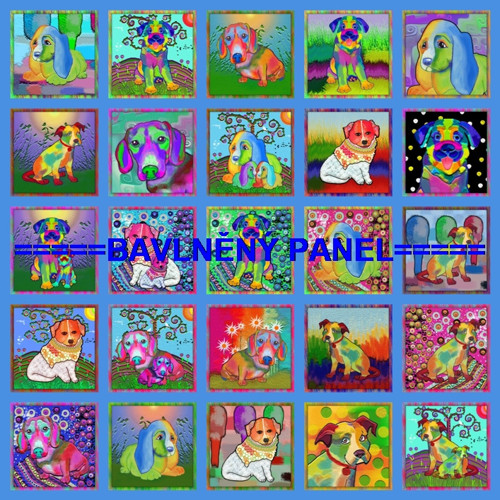 Bavlněný panel /i na pexeso/ 35 x 35 cm