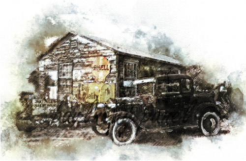 Bavlněný panel Akvarel 197 — foto 1