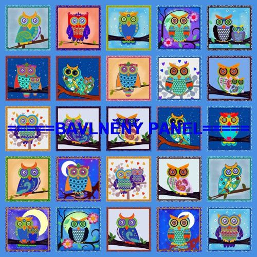 Bavlněný panel /i na pexeso/ 35 x 35 cm
