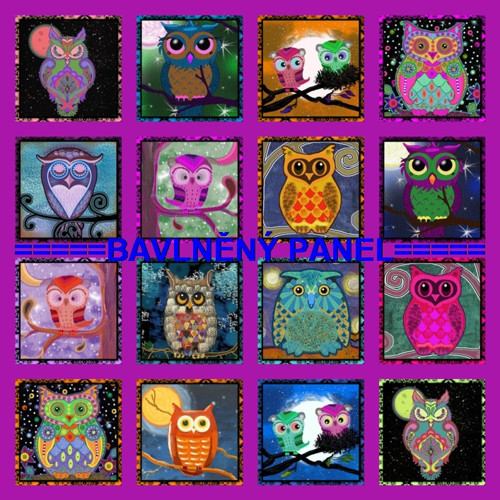 Bavlněný panel /i na pexeso/ 35 x 35 cm