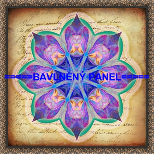 Bavlněný panel 35 x 35 cm