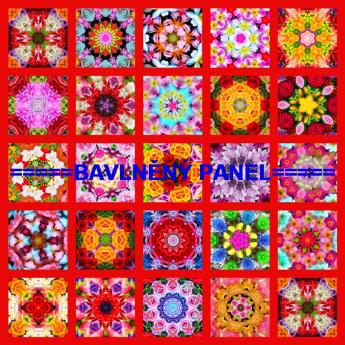 Bavlněný panel /i na pexeso/ 35 x 35 cm — foto 1