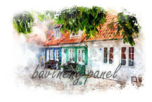 Bavlněný panel Akvarel 217