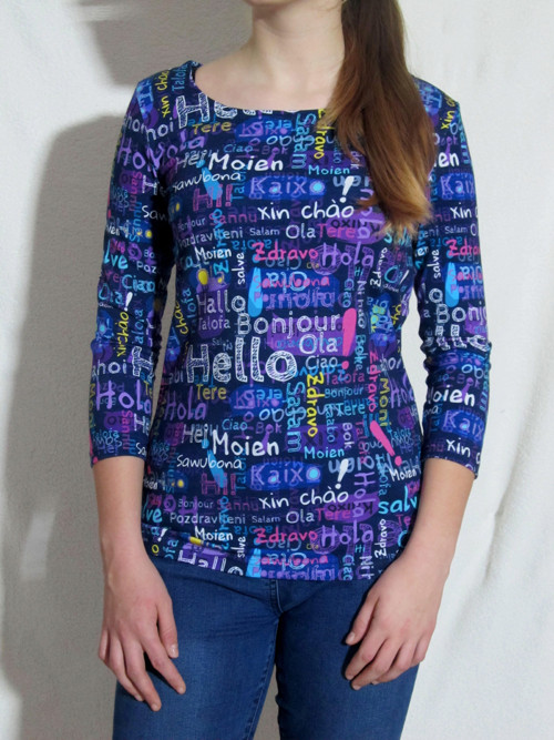 Tričko " Hello" tříčtvrt. rukáv vel. XS/S — foto 1