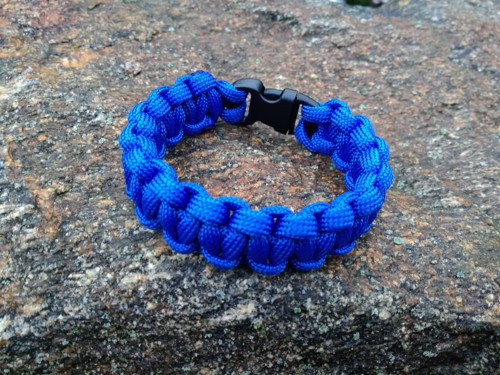 Paracord náramek - tmavě modrý