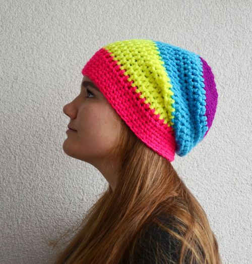 Převislá hučka NEON YELLOW PINK