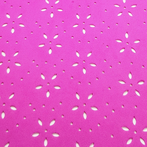 Pěnová guma Moosgummi, 20x30cm, růžová tmavá, 1ks