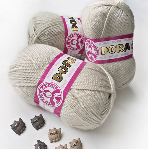 Příze DORA 100g přírodní 078 — foto 1