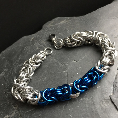 Byzantine blue & silver