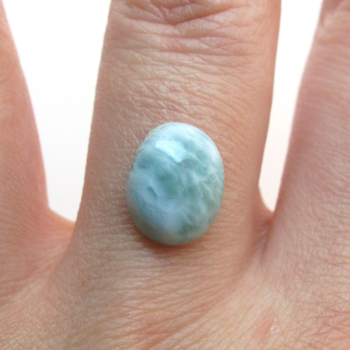 Kabošon larimar ovál 11,2mm REZERVACE — foto 1