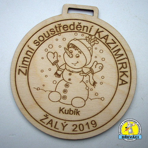 Dřevěné MEDAILE "Kazimírka 2019"