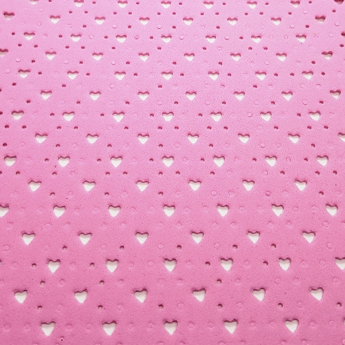 Pěnová guma Moosgummi, 20x30cm, růžová, 1ks