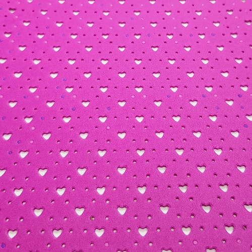 Pěnová guma Moosgummi, 20x30cm, růžová, 1ks