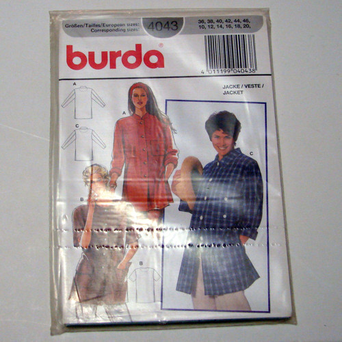 Burda 4043 - střih