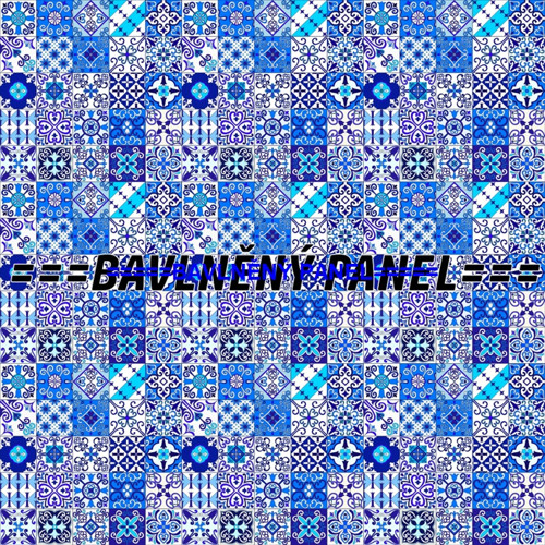 Bavlněný panel 25 X 25 cm