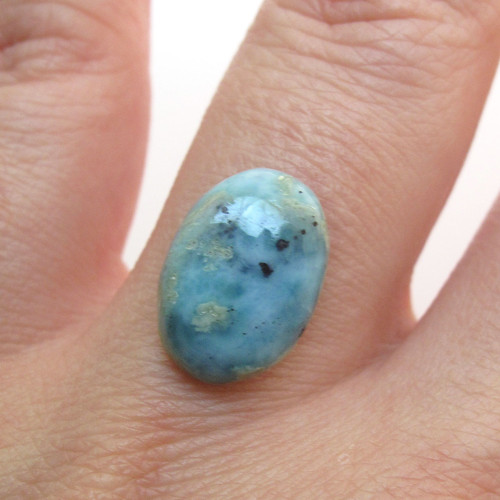 Kabošon larimar ovál 14,3mm — foto 1