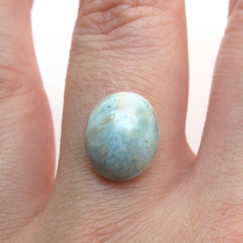Kabošon larimar ovál 12,2mm — foto 1