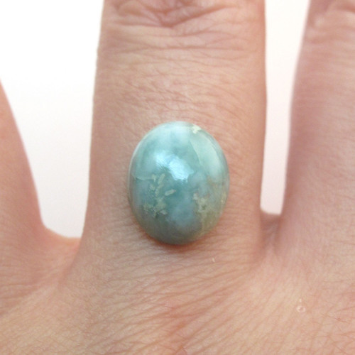 Kabošon larimar ovál 11,3mm — foto 1