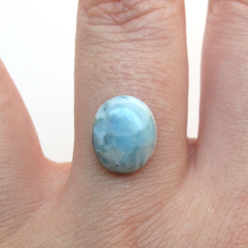 Kabošon larimar ovál 11,2mm — foto 1