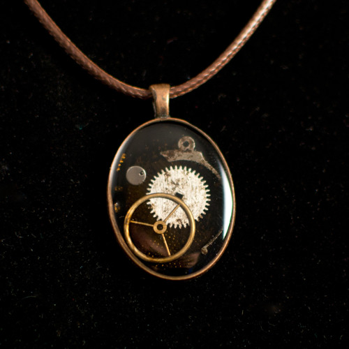 1393 náhrdelník steampunk