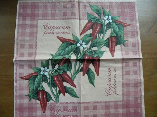 Ubrousek červená paprika