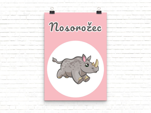Plakát – Nosorožec — foto 1