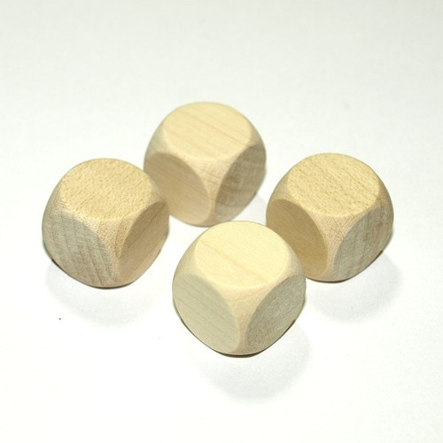 Dřevěné hrací kostky 18mm Extra GAMEWA - sada 6ks