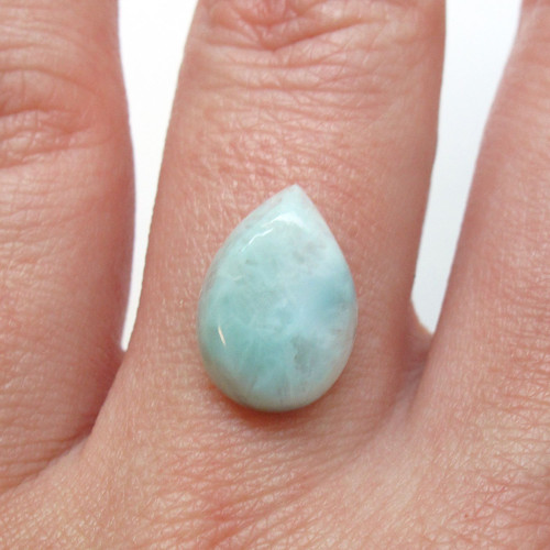 Kabošon larimar kapka 13,9mm REZERVACE — foto 1