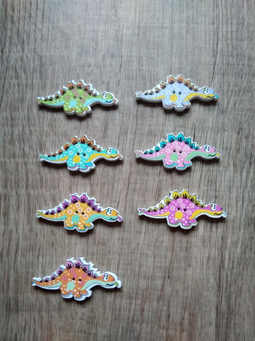 Knoflíček dinosaurus 2ks