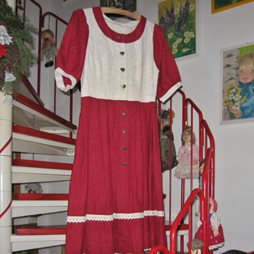 Šaty lněné, dobové 13547 — foto 1