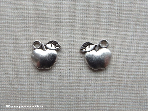 Přívěšek jablíčko 10x10mm 2kusy