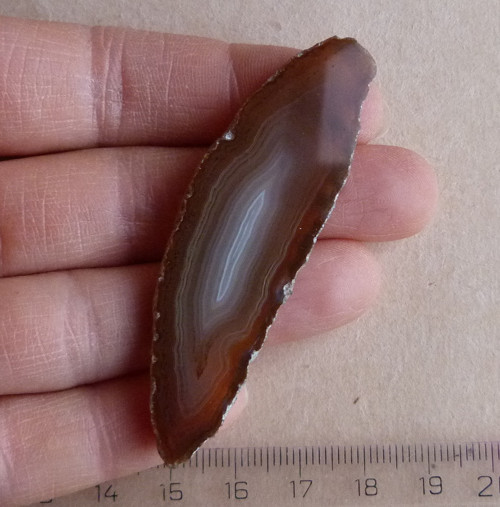 Achát plátek - 6,6 cm