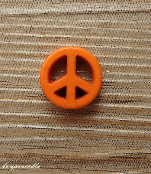 Howlitový znak svobody 12mm 1kus