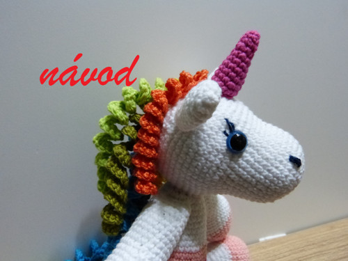 Návod na háčkovaného Jednorožce