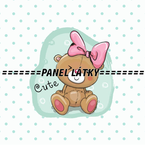 Bavlněný panel 25 x 25cm — foto 1