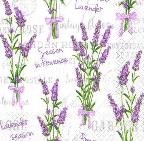 Ubrousek na decoupage Levandule č. 11, 1ks