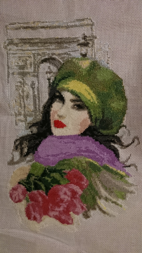 Dívka s tulipány — foto 1
