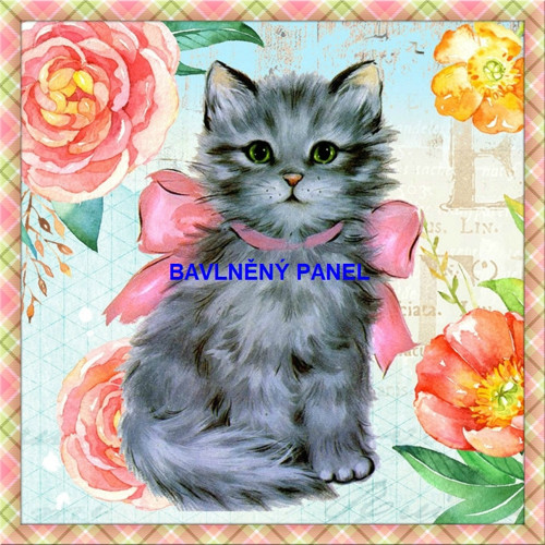 Bavlněný panel 25 x 25cm