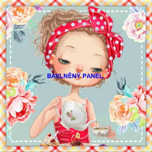 Bavlněný panel 25 x 25cm