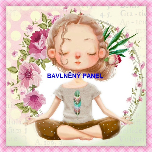 Bavlněný panel 25 x 25cm — foto 1