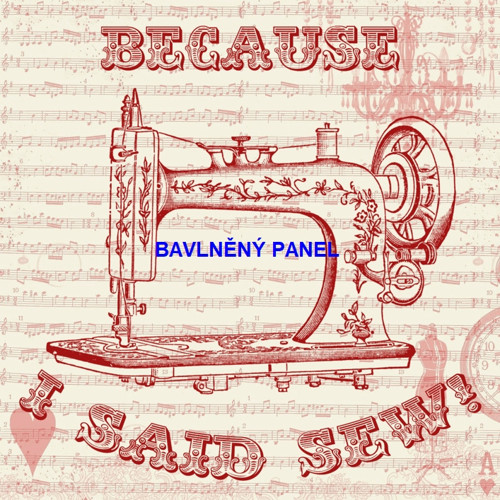 Bavlněný panel 25 x 25cm