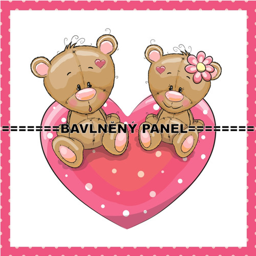 Bavlněný panel 15 x 15cm