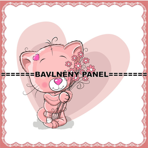 Bavlněný panel 15 x 15cm