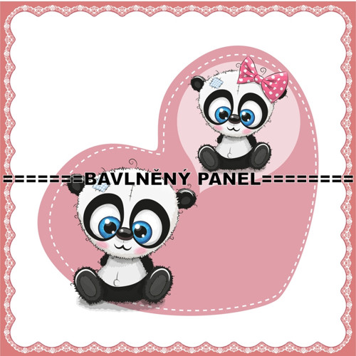 Bavlněný panel 15 x 15cm