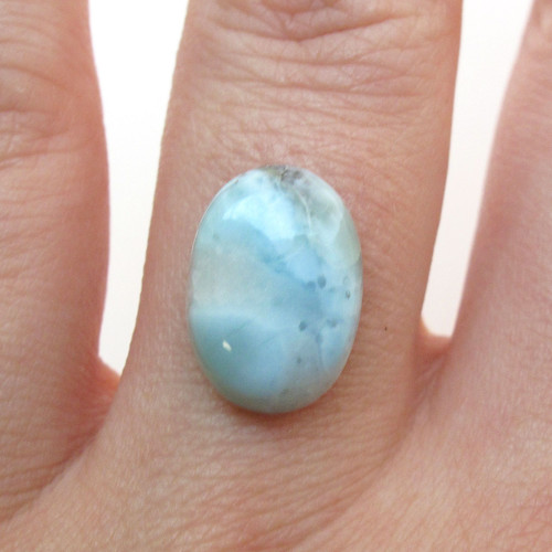 Kabošon larimar ovál 14,3mm — foto 1