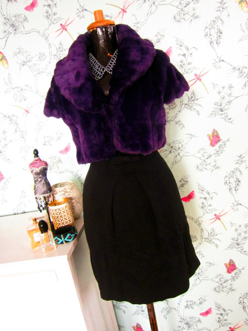 Plyšové bolerko Ultra Violet — foto 1