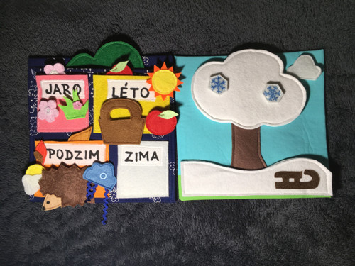 Quiet book Roční období dvoustrana